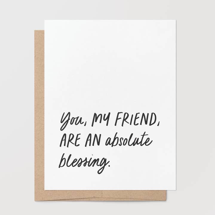 Christian Friendship – You Are a Blessing Greeting Card for wholesale by Goodly Press | Modern Cards for Life’s Real Moments