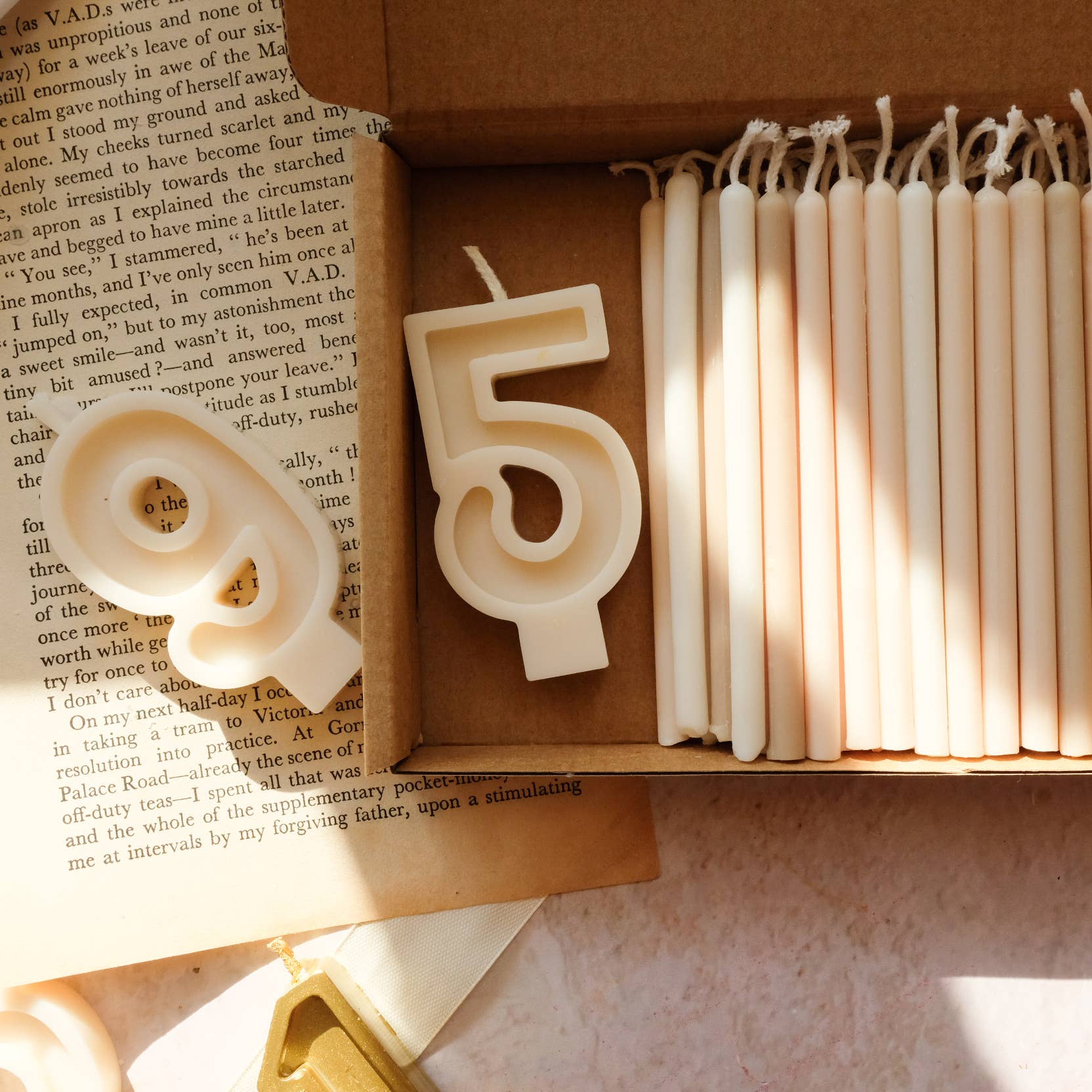 Hormscent - Wholesale Cake candle - Bento Birthday Candles / Earth tones 1