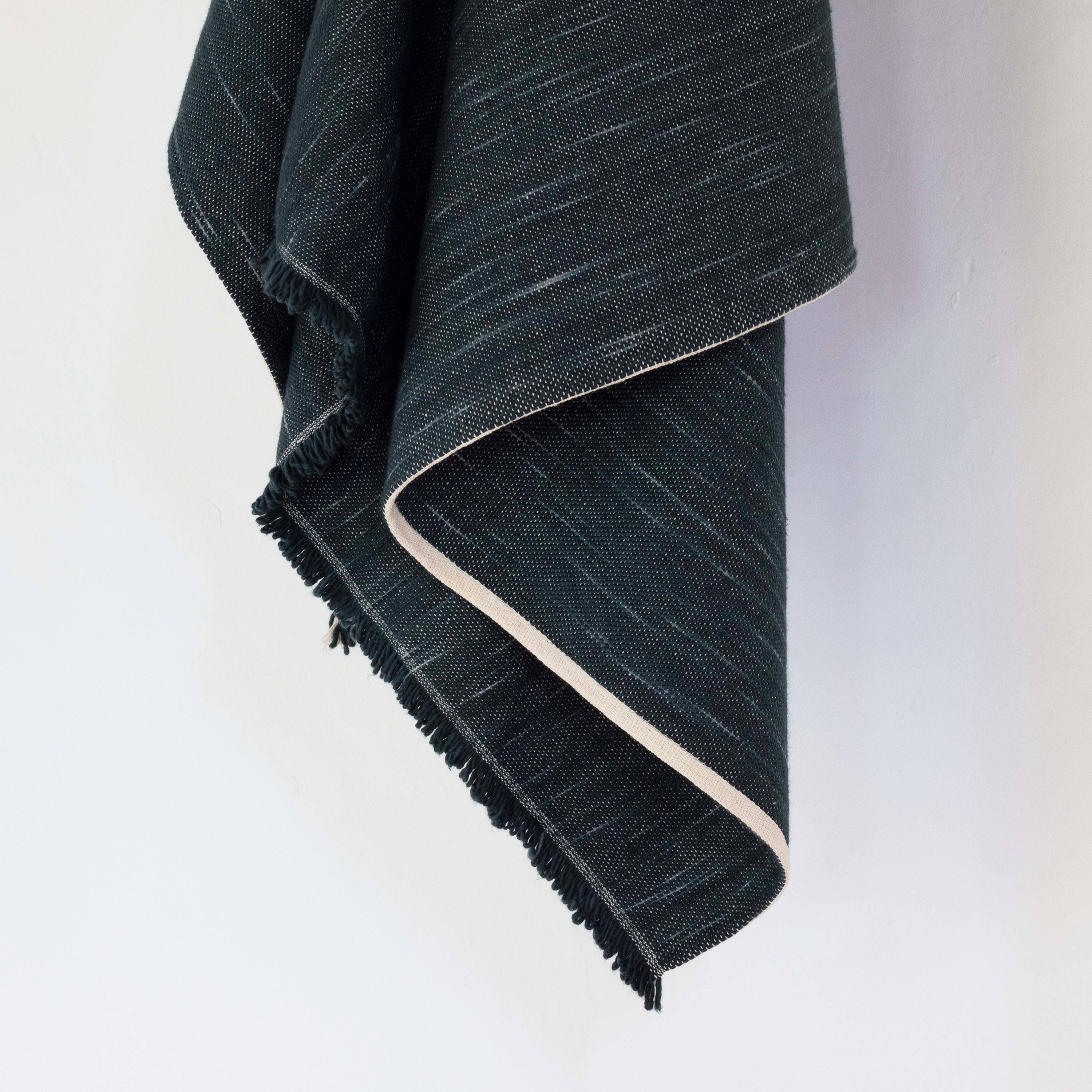 Under The Bough - Wholesale Throw Blanket - Liso Handloomed Cotton Blanket — Midnight2