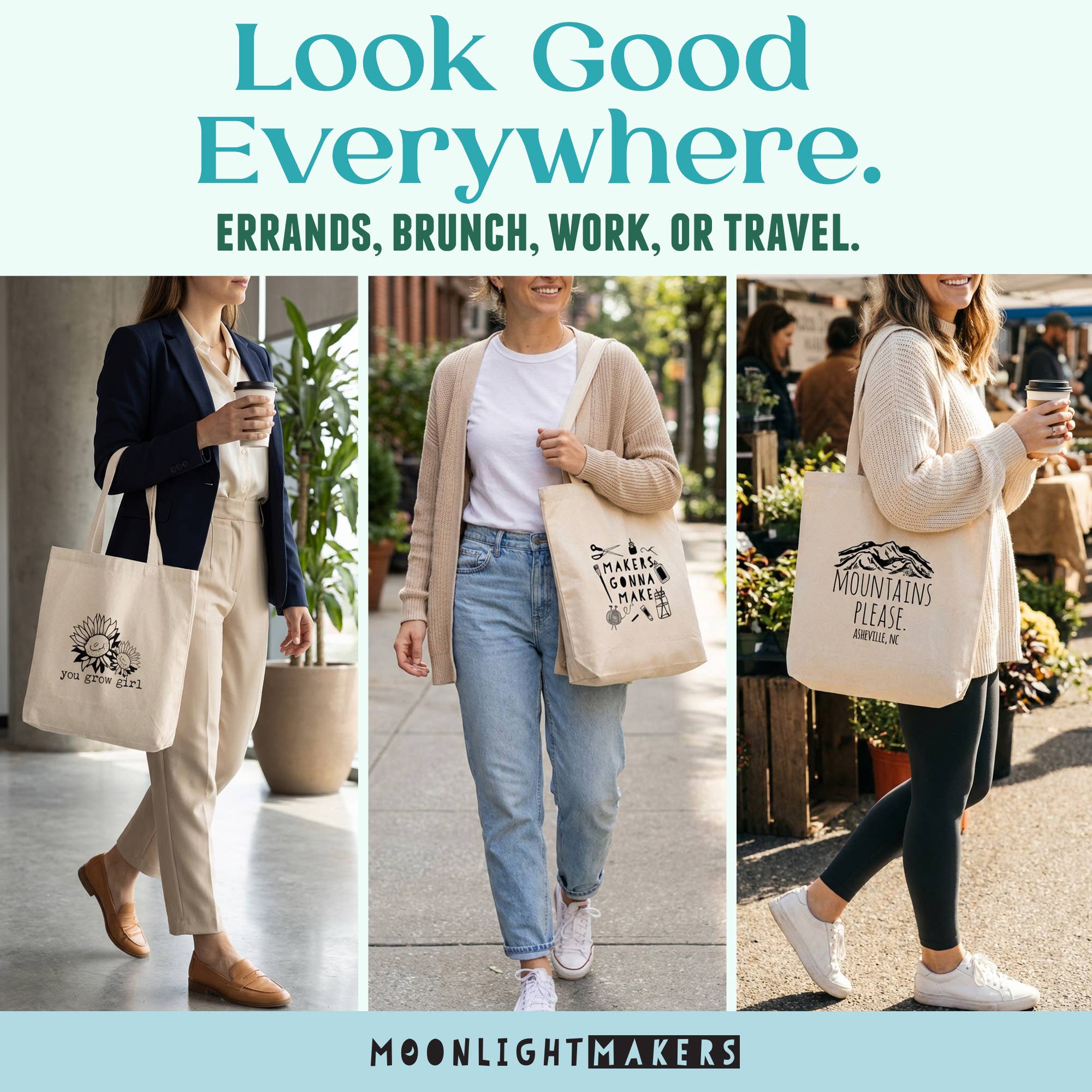Natural Custom Canvas Tote Bags - Customizable, Personalized for wholesale on Faire2