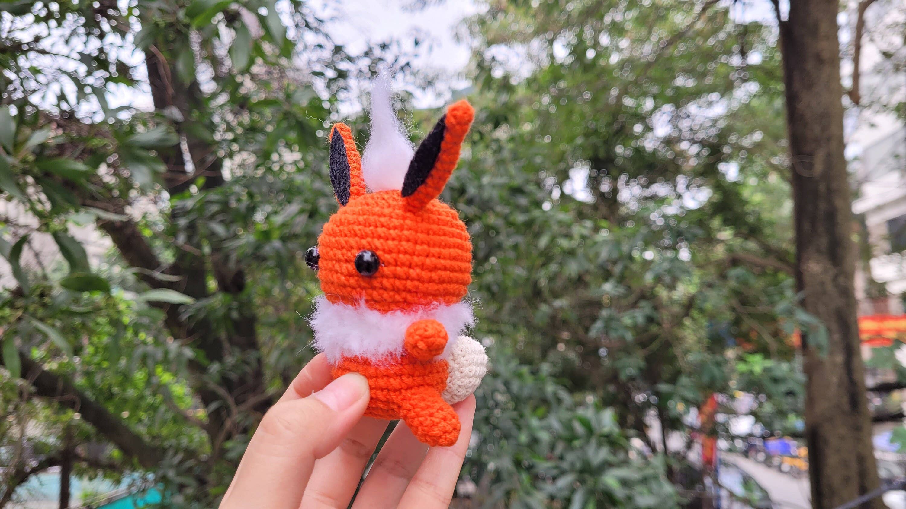 Anh2 LTD - Vente Peluche – enfant et bébé - Peluche Pikachu au crochet, mini porte-clés peluches5