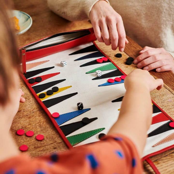 Vida Vida - Wholesale Board Game - Personalised Leather Travel Backgammon Set8