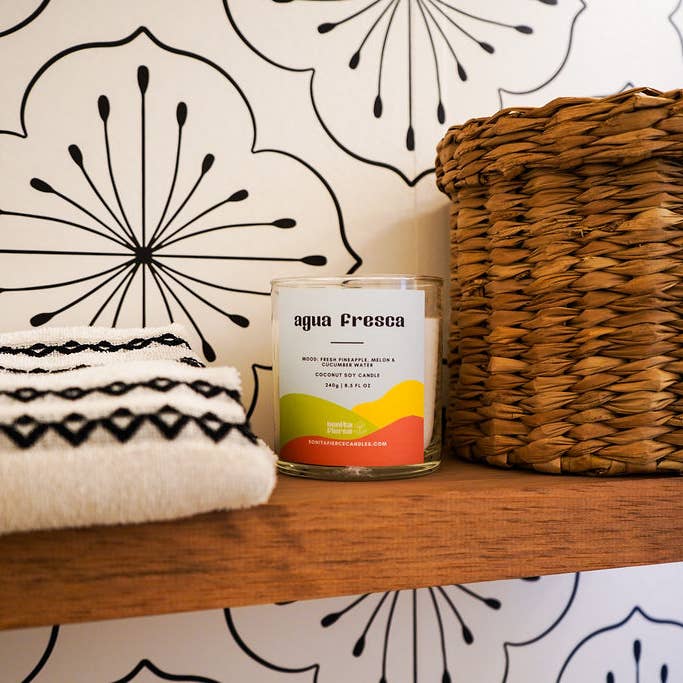 Bonita Fierce Candles - Vente Bougie en bocal - Bougie Agua Fresca | Bougie Ananas Melon & Eau de Concombre4