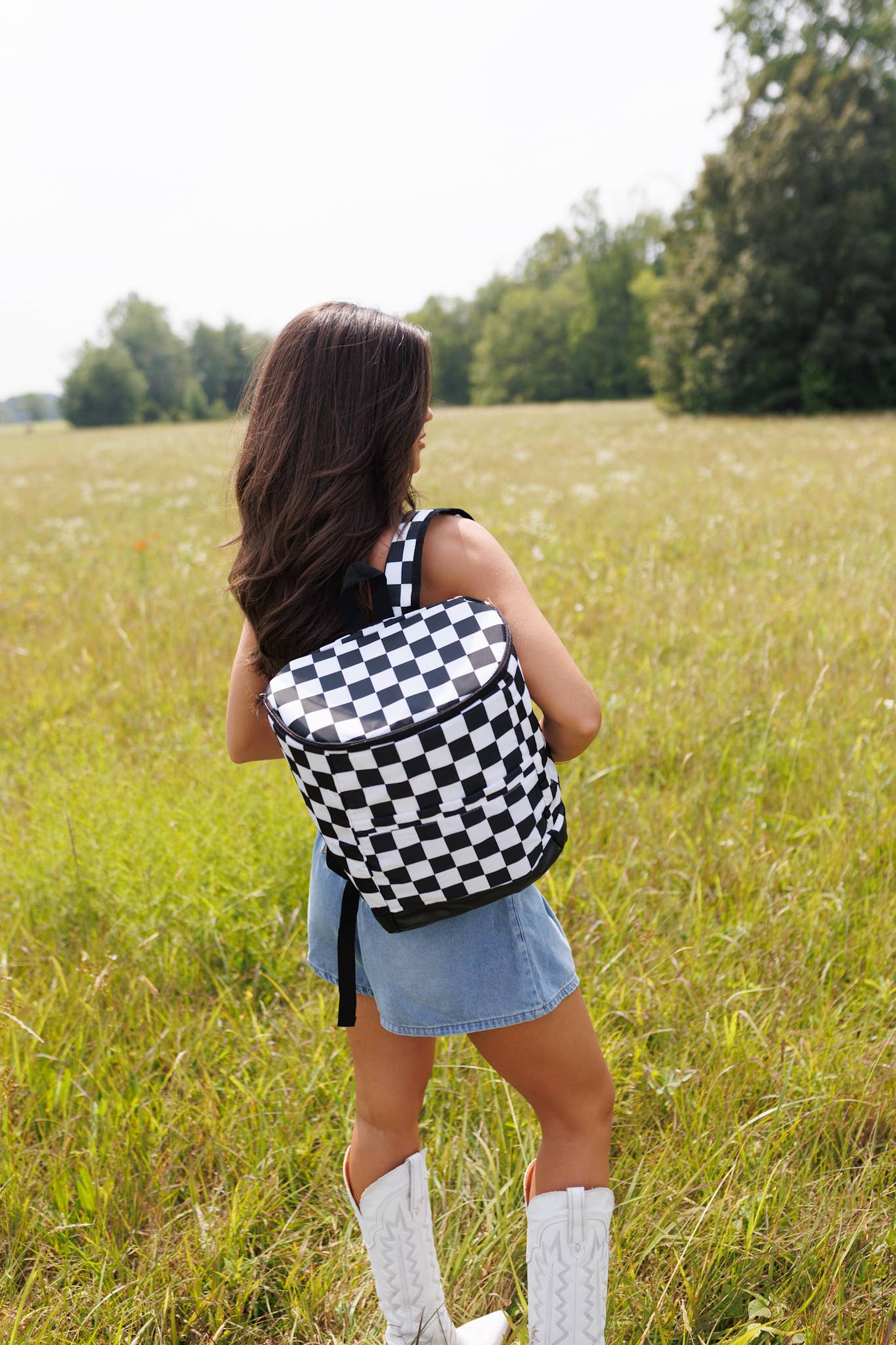 The Front Porch Label - Wholesale Cooler/Cooler Bag - Checkerboard Backpack Cooler1