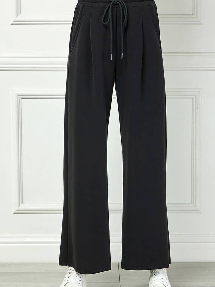 P7471 Wide-Leg Pants with Drawstring Waist for wholesale by See and Be Seen