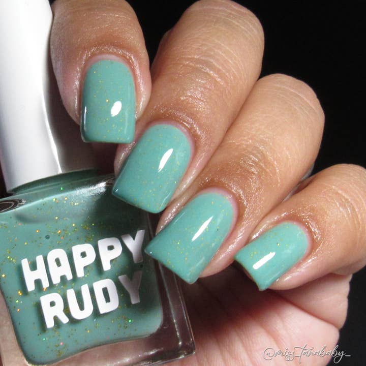 Happy Rudy Vegan Nail Polish - Wholesale Nagellak - Jouvert | Vegan Nagellak | Teal crème | Festival4