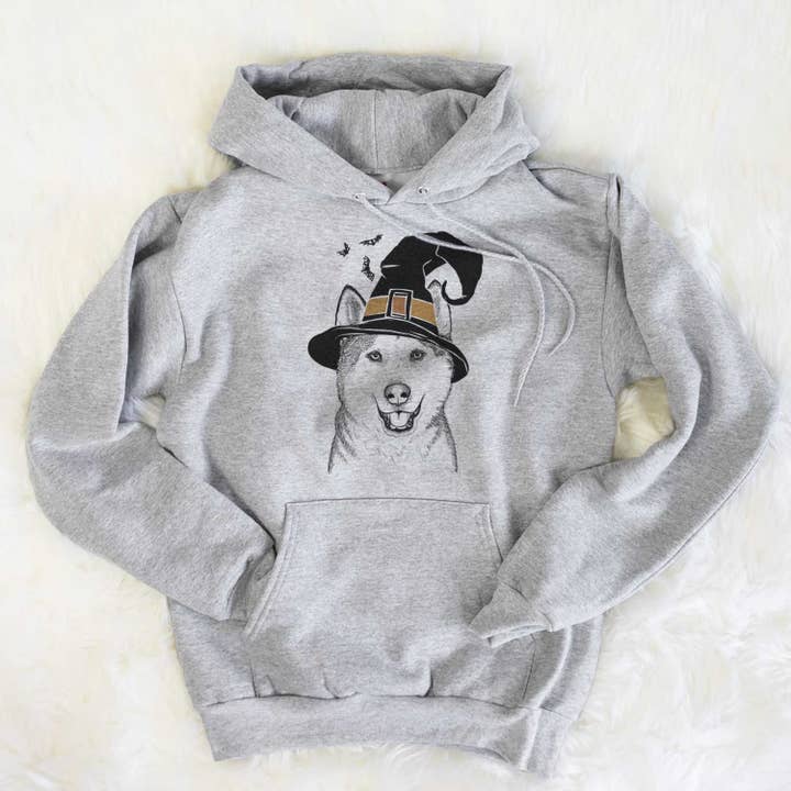 Witch Nika the Siberian Husky - Unisex Hooded Sweatshirt for wholesale by Inkopious