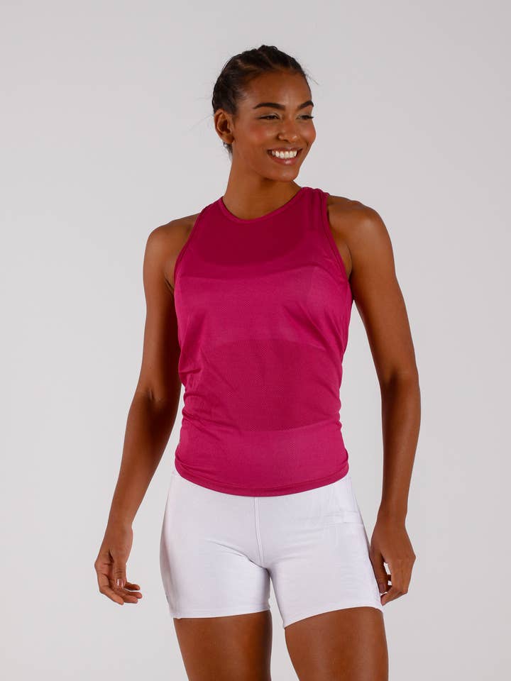 Mörkrosa linne med knytband för wholesale av Cloud9ine Activewear