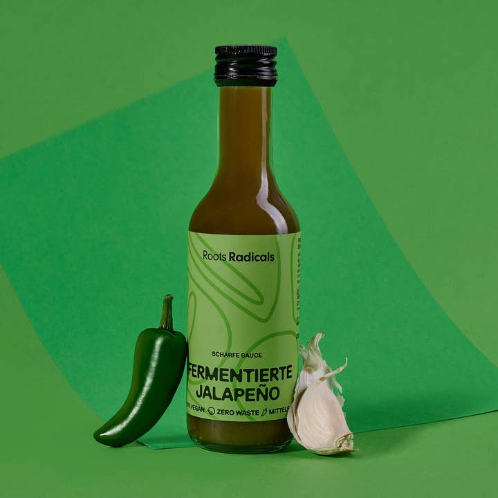 Fermentierte Jalapeño-Scharfsauce für den Großhandel von Roots Radicals