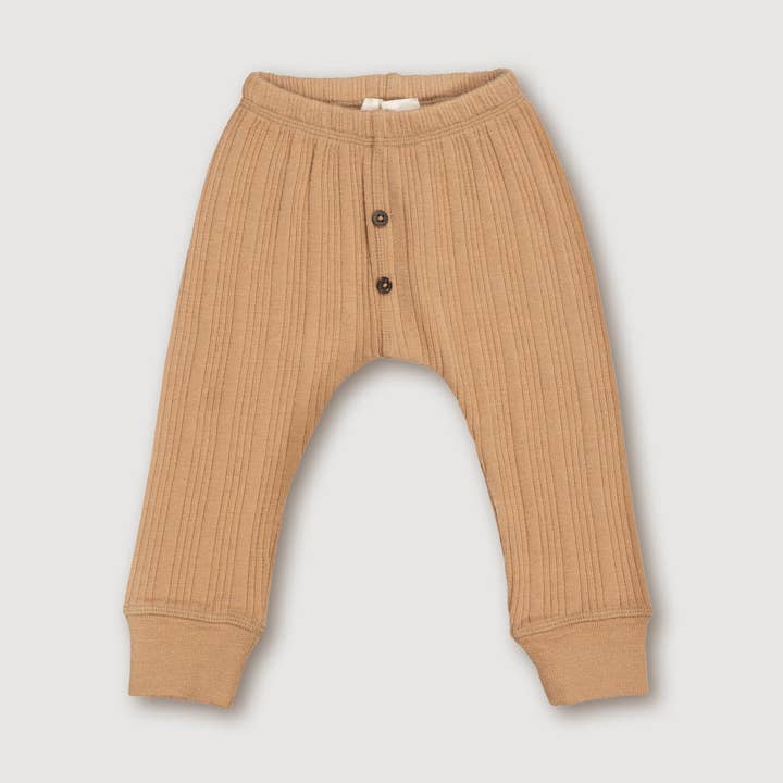 Wool Rib Leggings - Fawn for wholesale by Finch & Fable