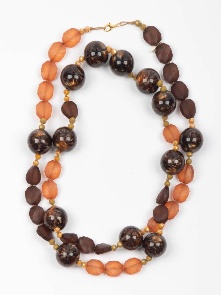 KETTING BEADED CAPPUCCINO voor wholesale door Emanuela Salatino
