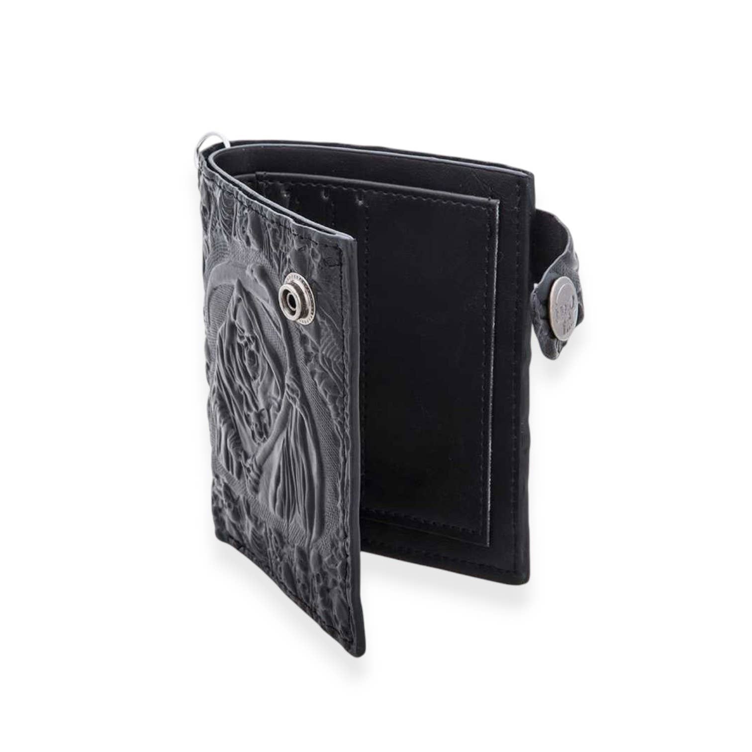 Svart Präglad Skull Biker Chain Plånbok för wholesale på Faire2