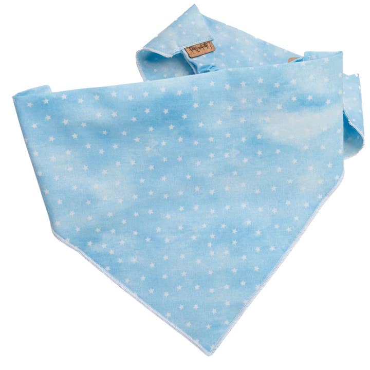 Blaue Sterne Scrunchie Hundebandana für den Großhandel von Life for Pawz