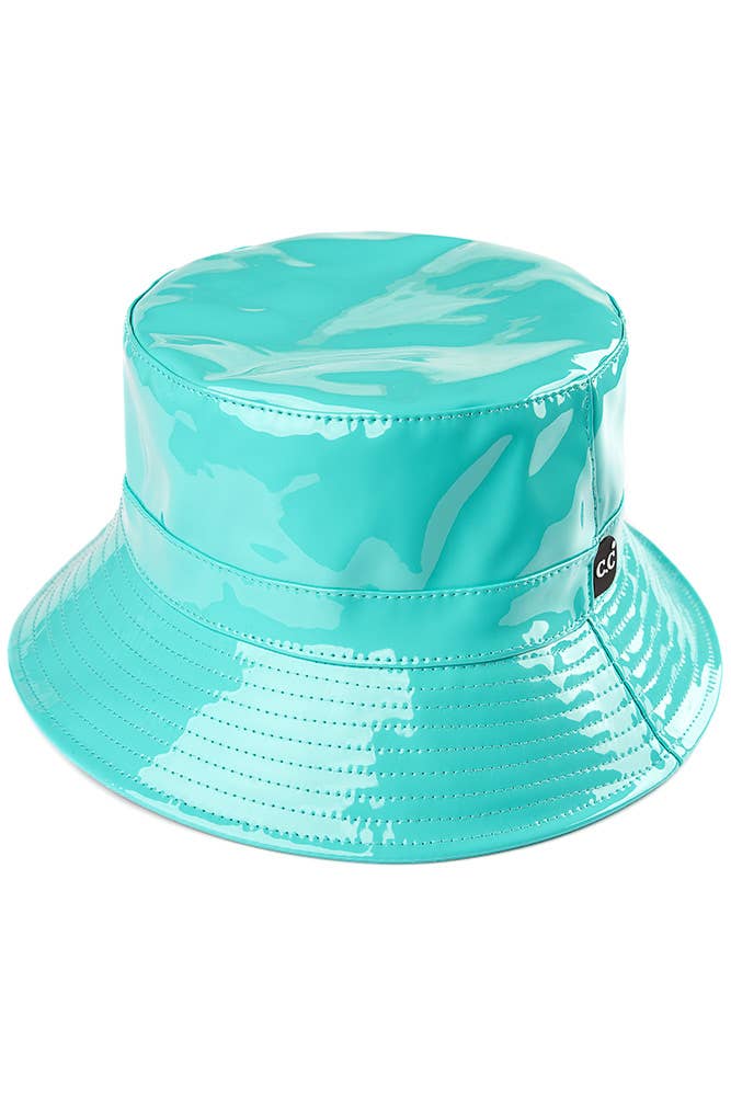 Hana - Vendita all'ingrosso Cappello da pescatore - Donna - Cappello a secchiello impermeabile lucido a tinta unita C.C13