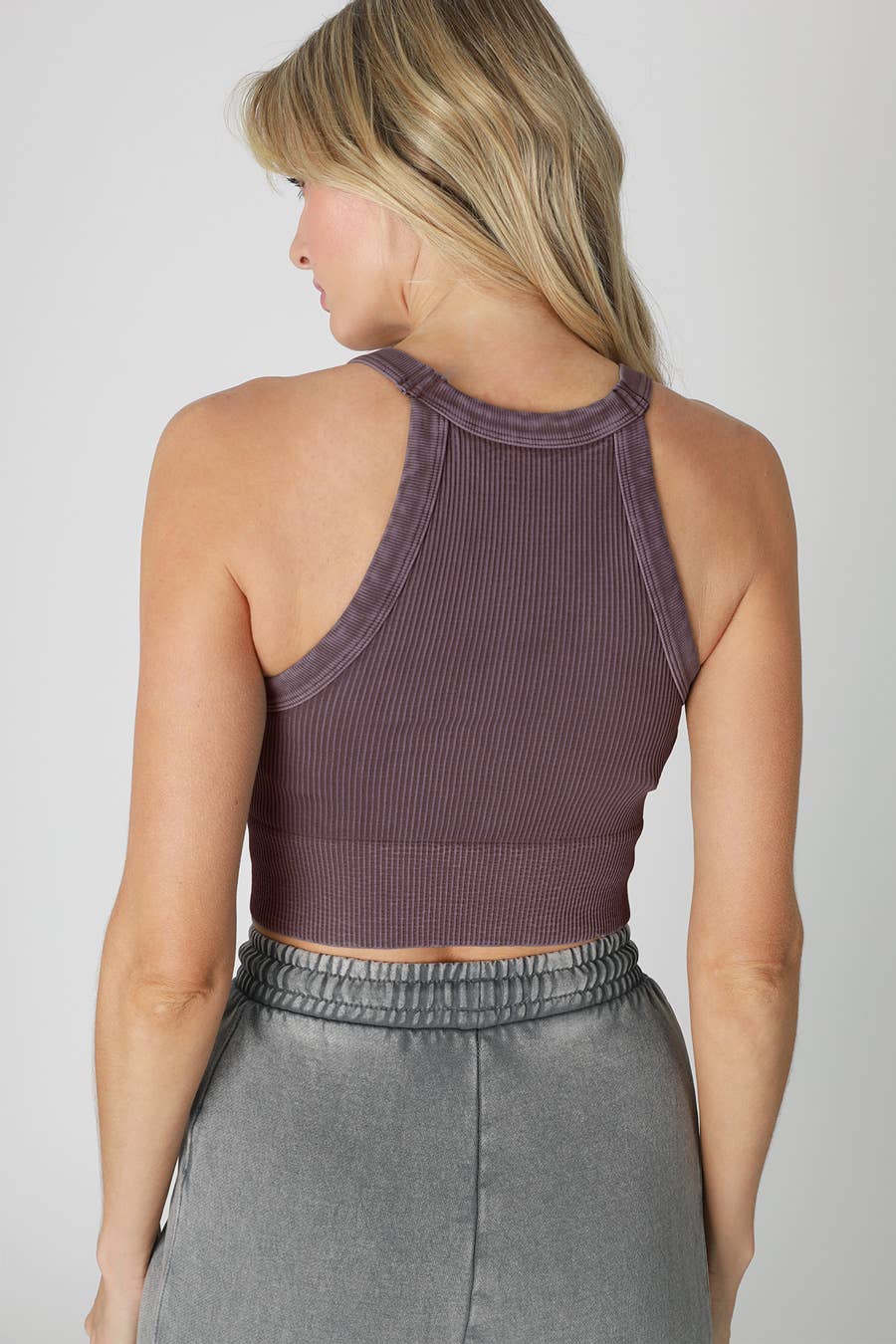 NIKIBIKI - Wholesale Knit Top - Women's - NS8307- Vintage High Neck Crop Top7