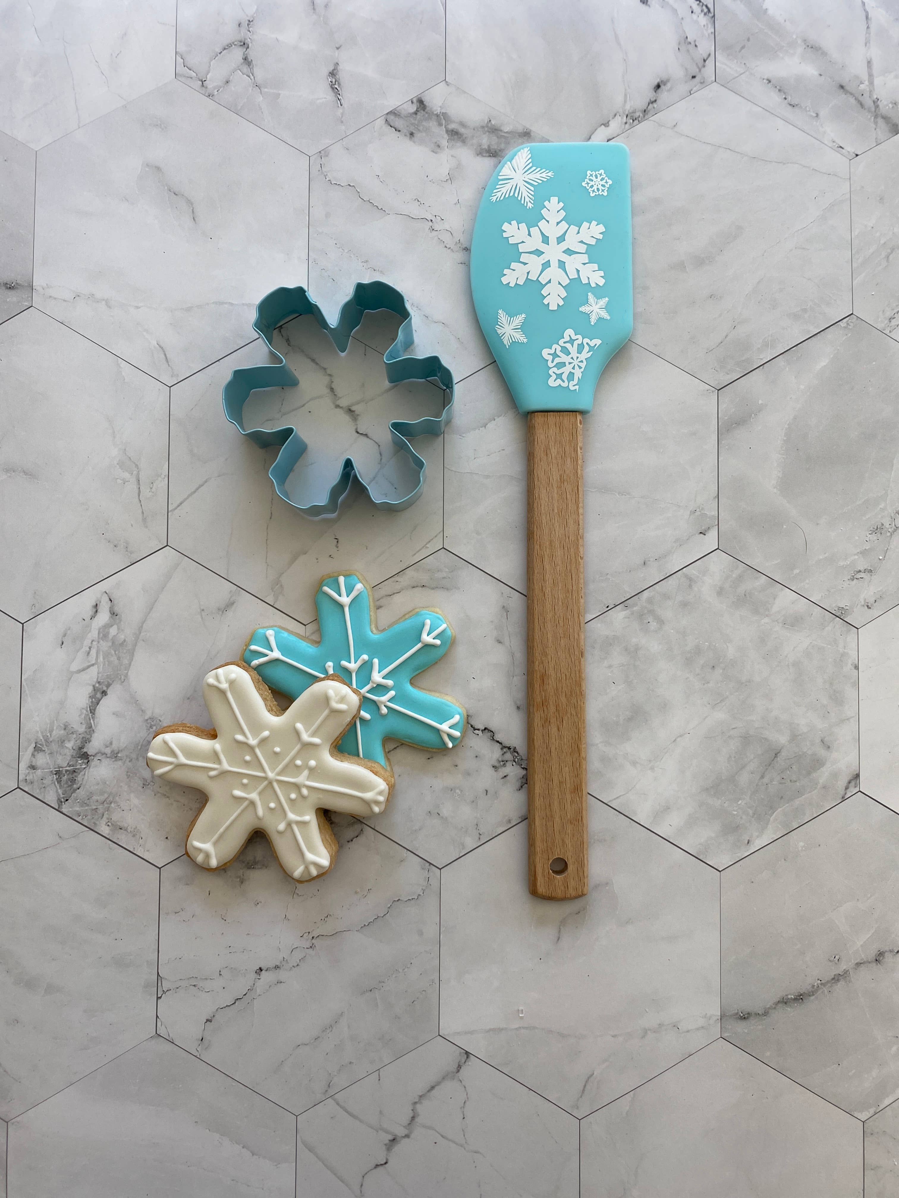Handstand Kitchen - Wholesale Cookie Cutter - Snowflake Spatula & Cookie Cutter - 2pc Holiday Baking Gift2