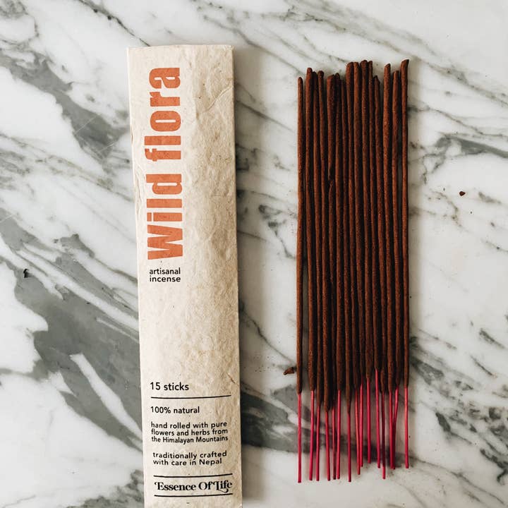 Essence of Life Organics - Wholesale Incense - Handcrafted 100% Natural Artisanal incense, Wild Flora
