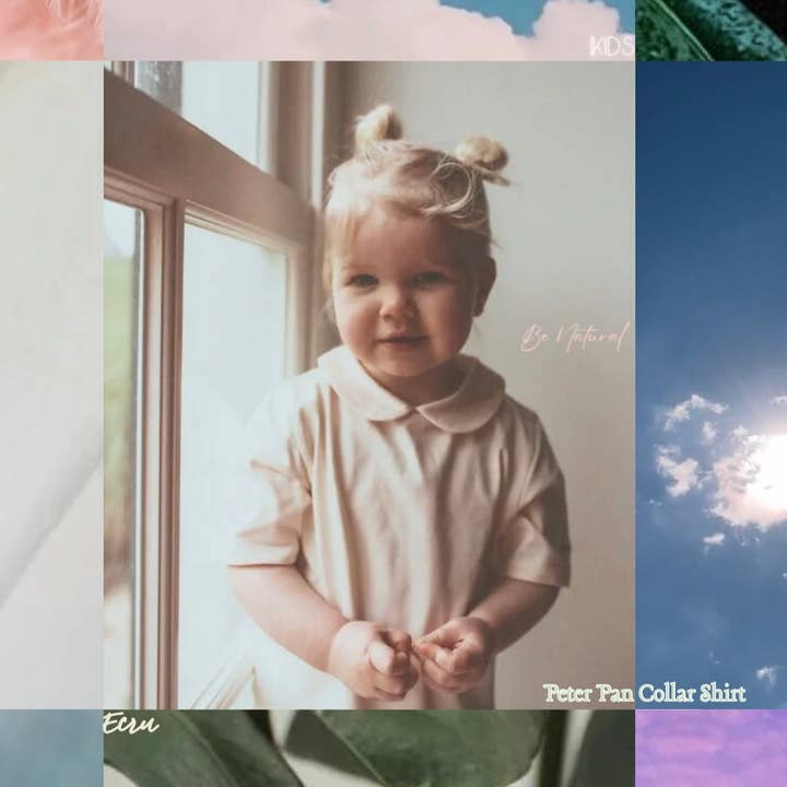 Kinder Natürliches Peter-Pan-Kragenhemd für den Großhandel von Be Kind