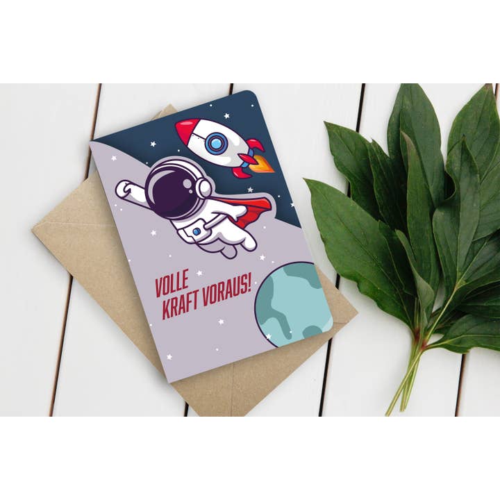 Gespänsterwald - Wholesale Everyday Greeting Card - Fun-Cut double card “Full speed ahead!”3