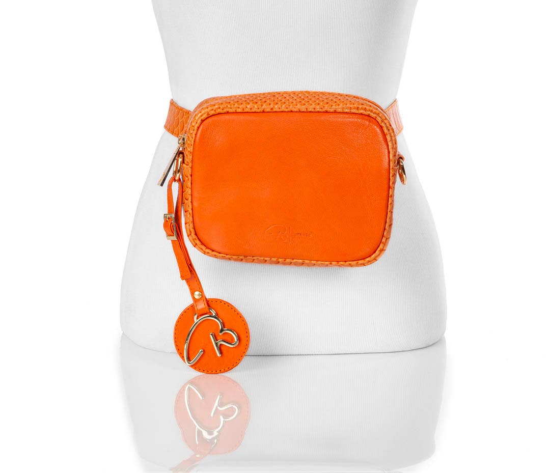 Benenate - Wholesale Crossbody Bag - Women's - Orange Python 000 Belt and Crossbody Bag4