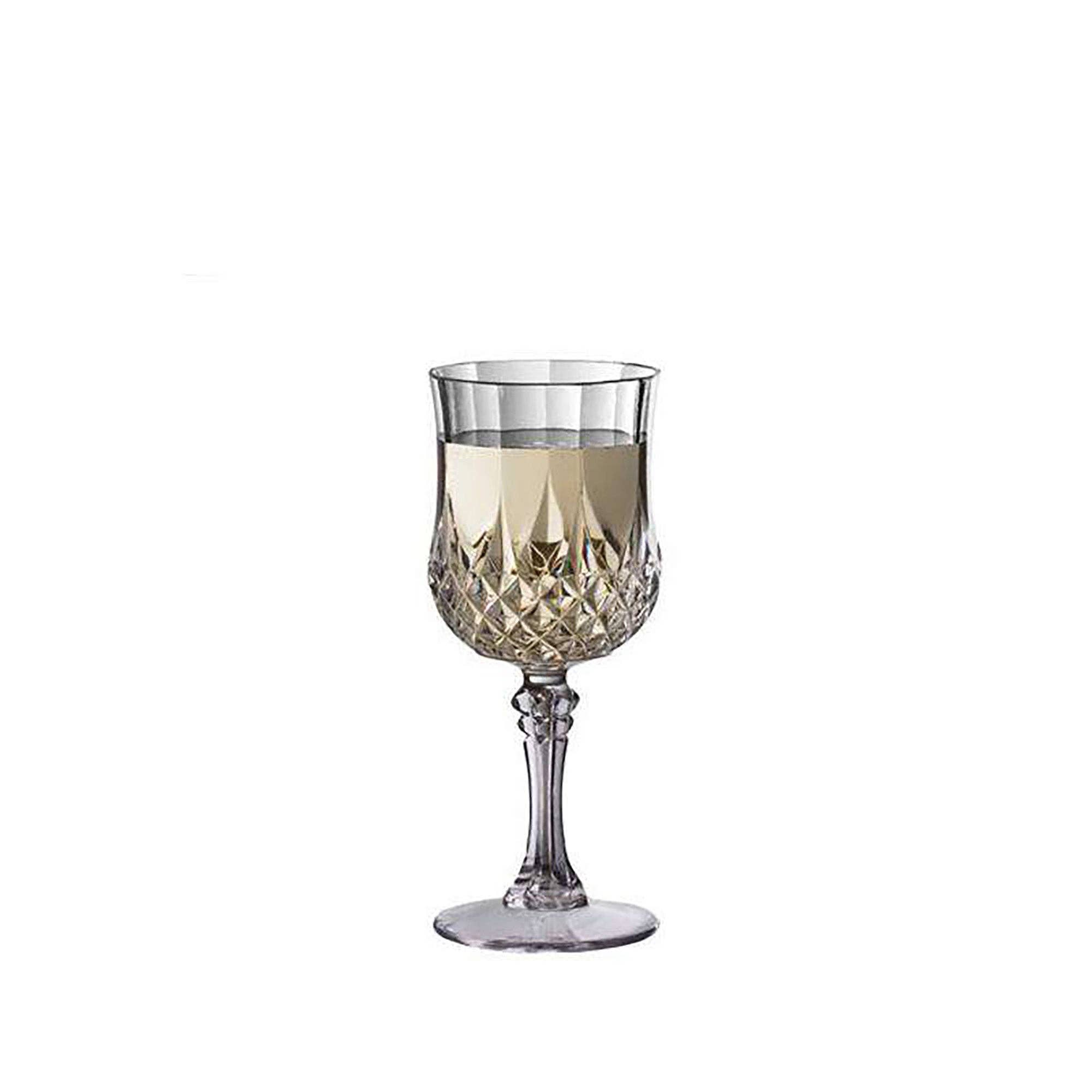 Smarty had a Party – wholesale Wine glass – 8 oz. Crystal Cut Plastic Wine Glasses - 48 pcs2