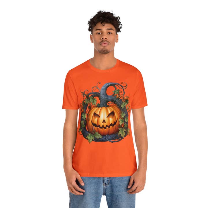 Camicia di Halloween Camicia autunnale da donna T-shirt Maglietta divertente Maglietta a zucca Camicia divertente Abbigliamento di Halloween Costumi di Halloween Camicia autunnale per la vendita all'ingrosso da parte di Outlaw Design Crafts and Gifts