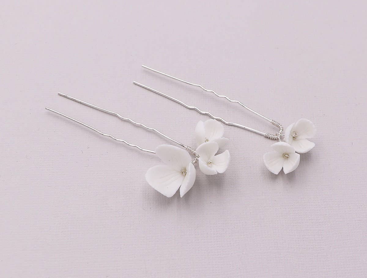 allureweddingjewelry - Venta al por mayor Horquillas para el pelo - Juego de 2 horquillas para el cabello Angie Flower1