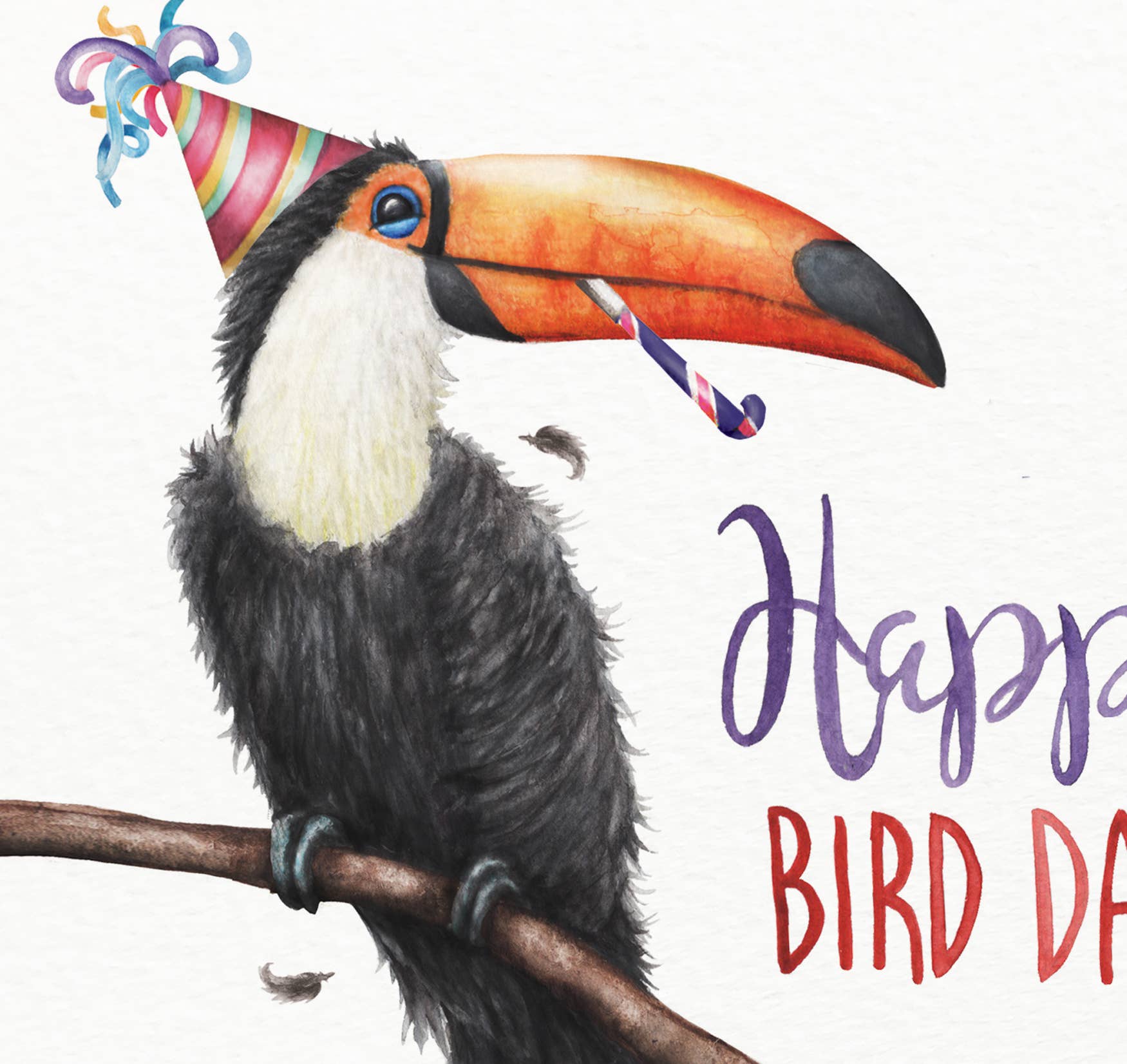 Citrus Bunn - Wholesale Birthday Card - Happy Bird Day - Toucan Funny Pun Greetings Card2
