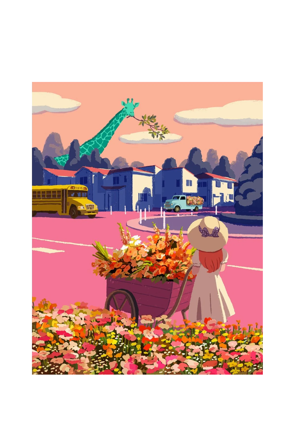 Chive Canada - Vente Puzzle – adulte - Puzzles en carton de 500 pièces Niyuki, Girafe bleue3