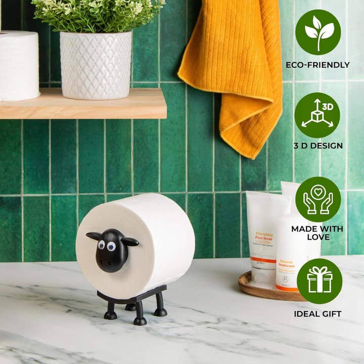 VIGOR - Wholesale Toilet Paper Holder - Funny Toilet Paper Holder Free Standing Bathroom Set
