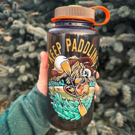 Hey Bear Outdoors – wholesale Water bottle – Kayaking Keep Paddling Nalgene 32oz Water Bottle3