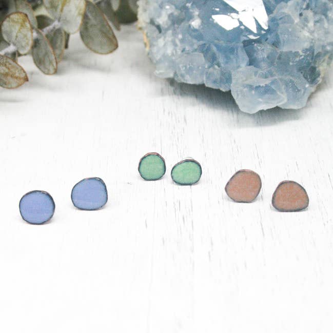Rising Jewelry - Wholesale Stud/Post Earrings - Bitty Enameled Post/Stud Earrings. Many summer colors.6