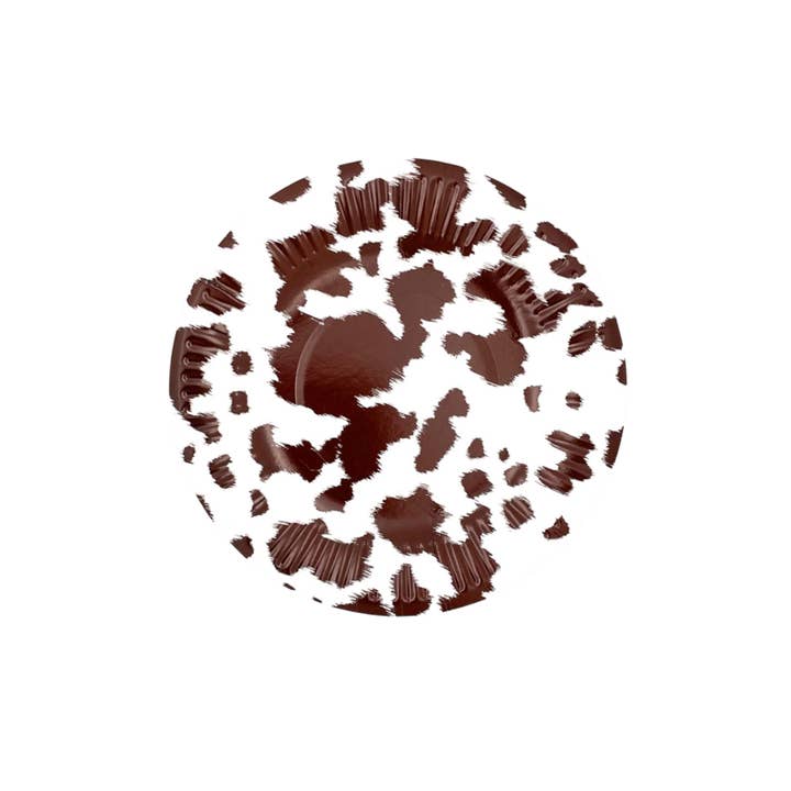 Brown Cowhide Dessert Plates (Set of 8) for wholesale by Party West