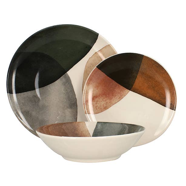 Novastyl - Wholesale Dinner Plate - Set of 36 Gaia stoneware plates0