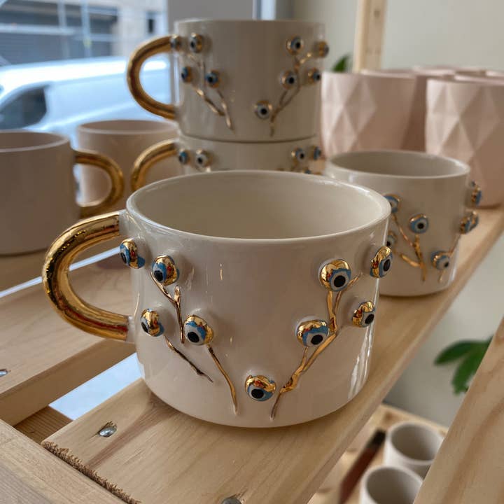 Luuma Home – wholesale Coffee mug – Evil Eye Tree Branch Mug1