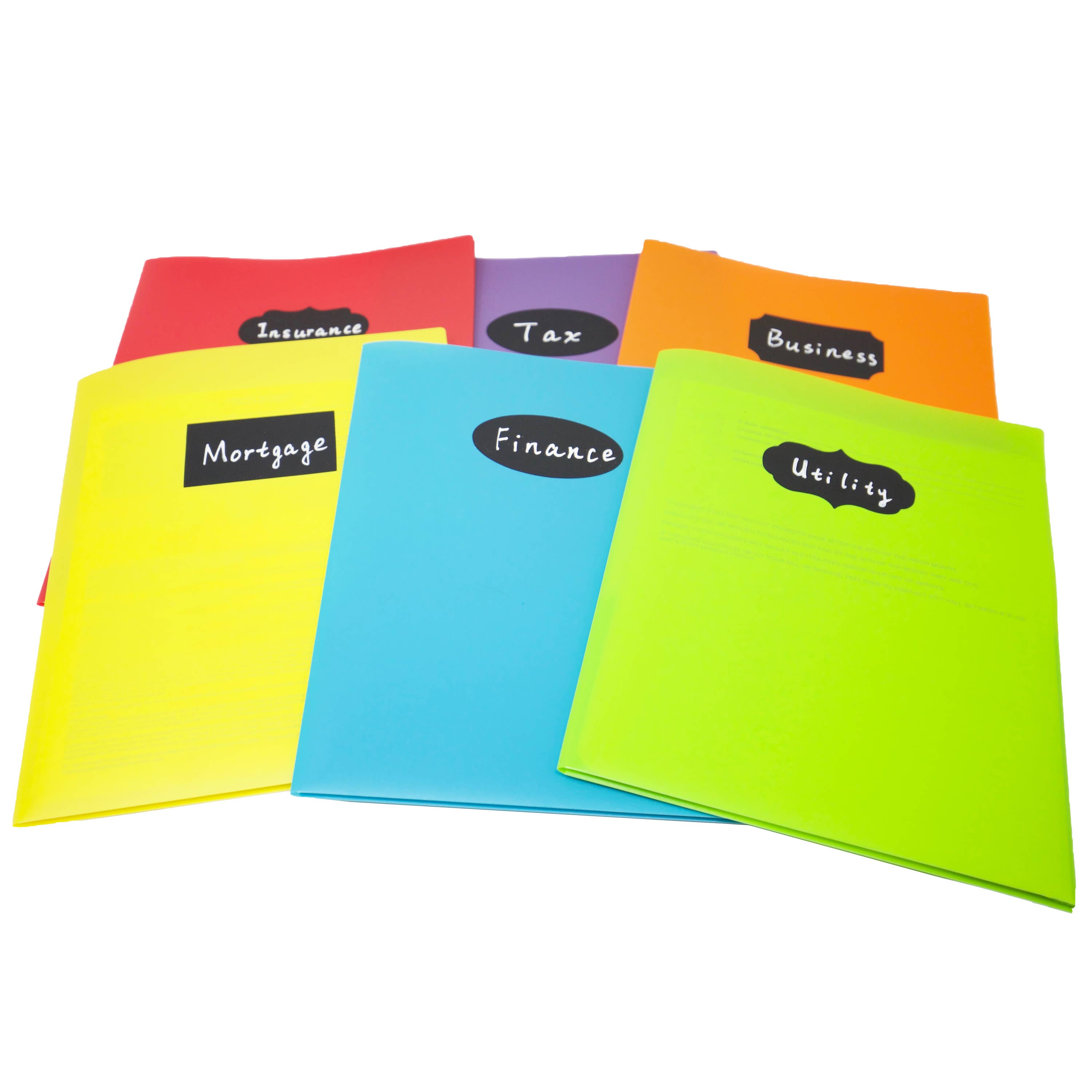 Youngever - Wholesale Folders - Youngever 6 Pack Heavy Duty Plastic Two Pocket Folders2