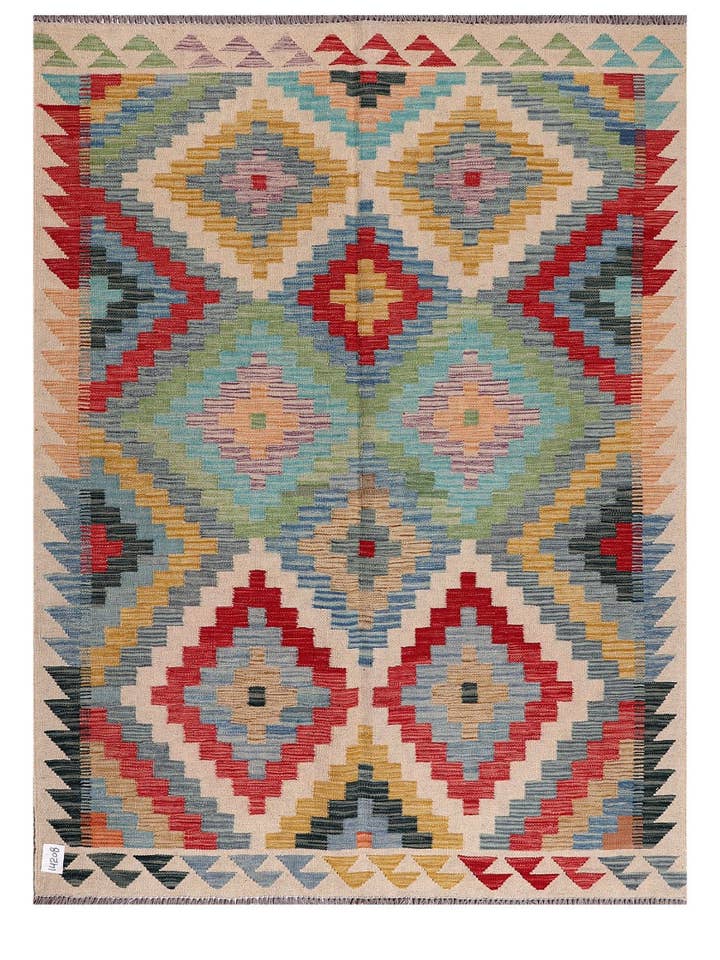 Maimana Afghanistan Kelim-Teppich - 198 x 150 cm für den Großhandel von Imaco Rugs