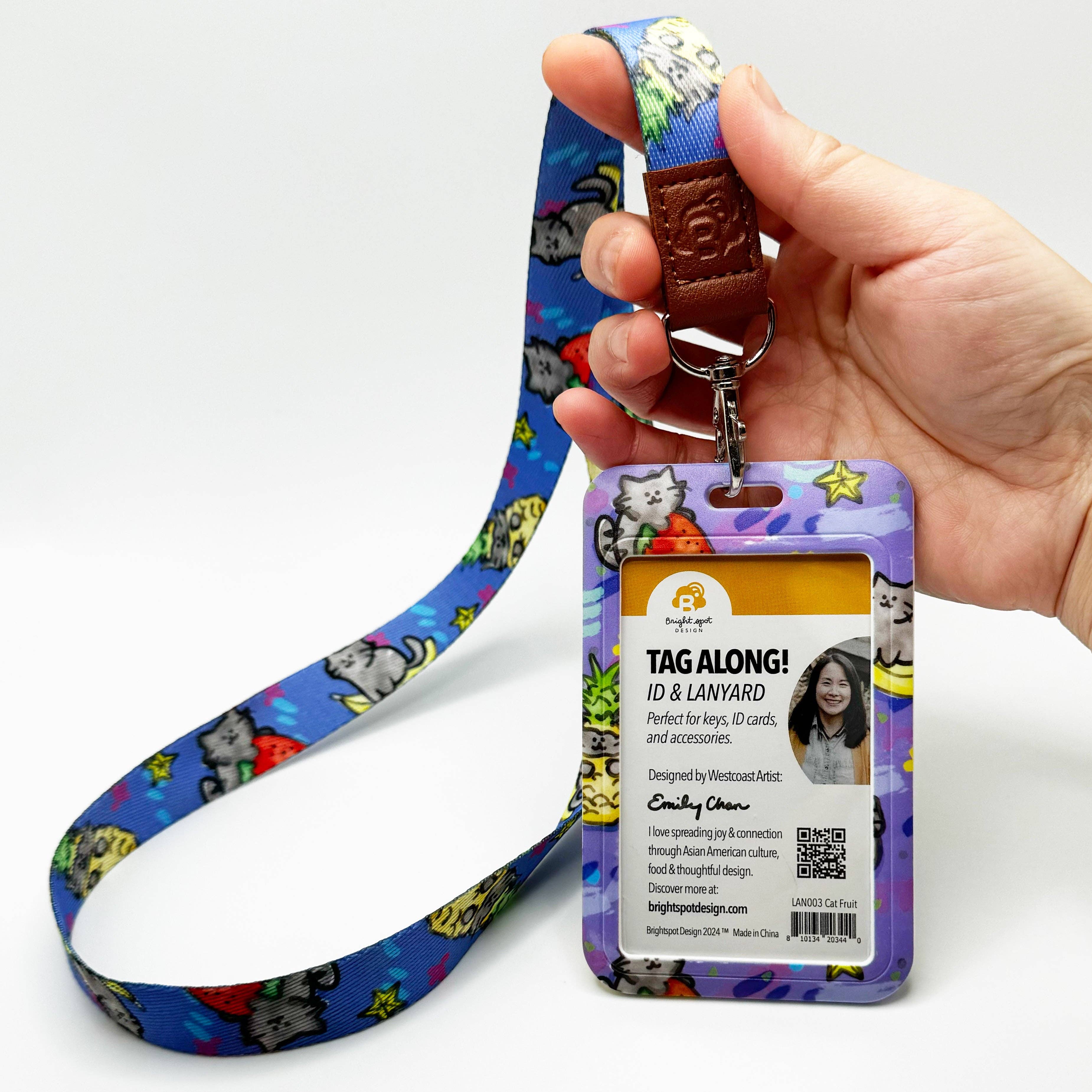 Brightspot Design - Wholesale Lanyard - Women's - Cat Fruit Lanyard1