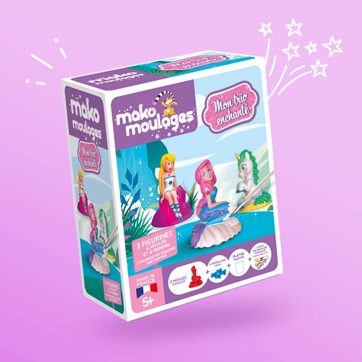 Mako Créations - Venta al por mayor Kit de manualidades - Niños - Mako moldes Mi trío encantado