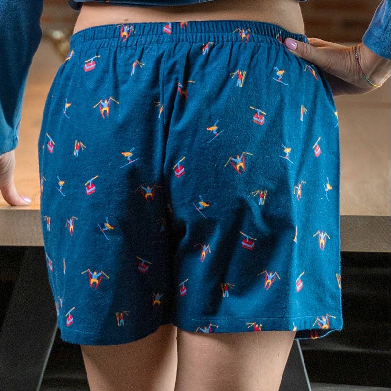 Blue Ski-Boxer, Women's Night Shorts for wholesale on Faire2