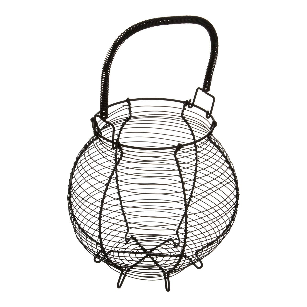 Interiors by Premier – wholesale Basket – Hygge Matte Black Egg Basket2