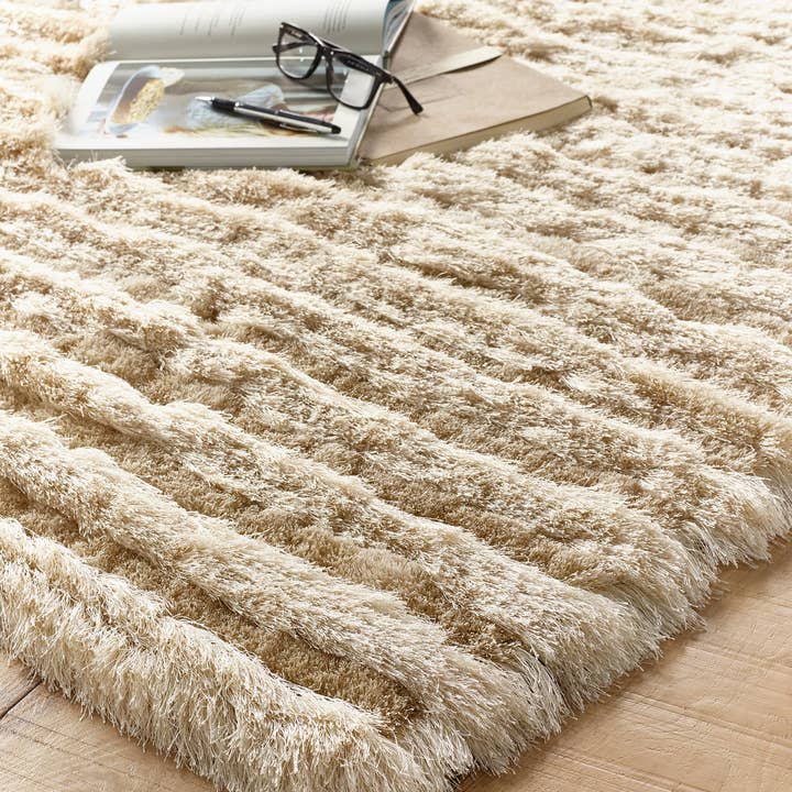 Origins Carved Glamour Rug - Natural for wholesale by Phoenox Textiles