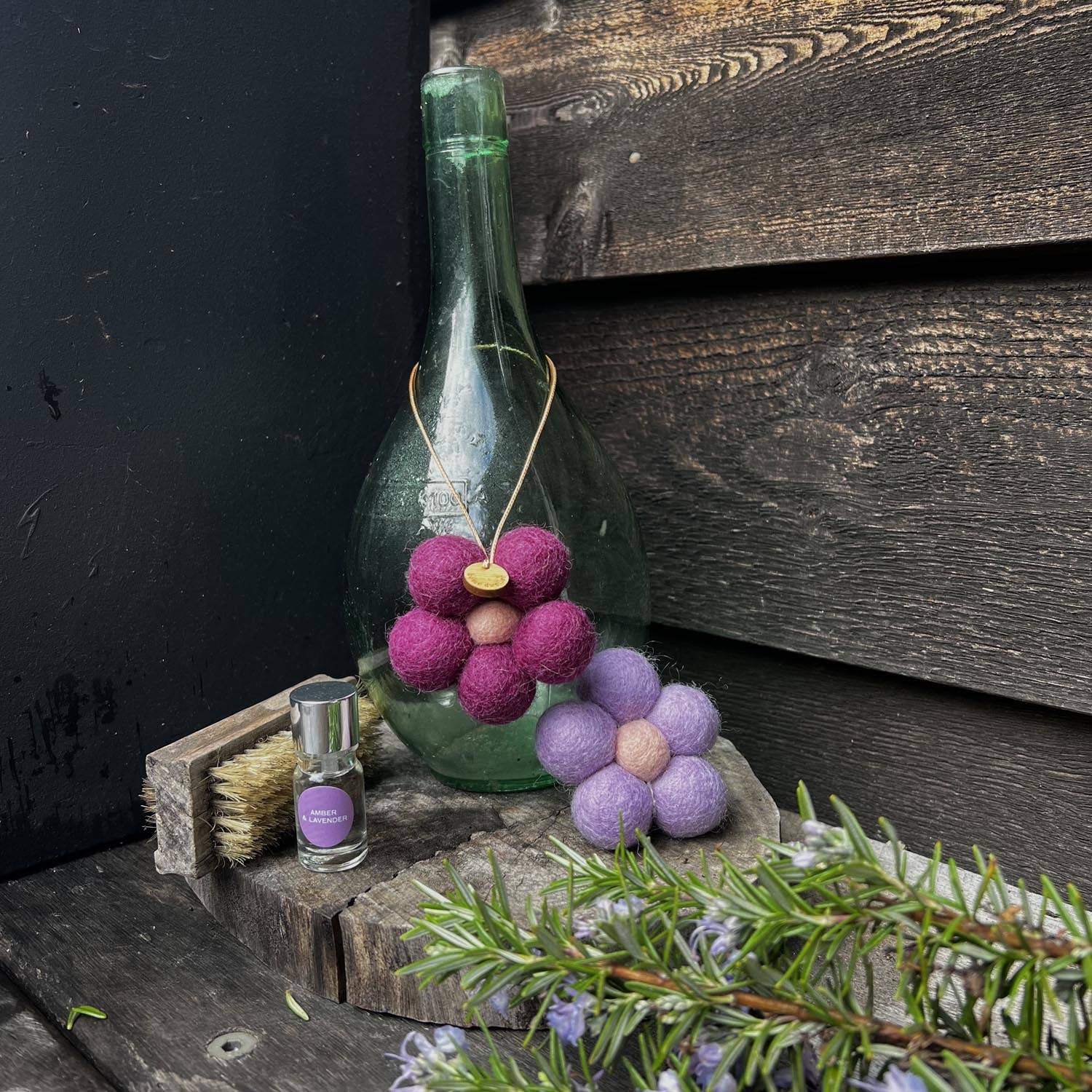 Home Dweller - Wholesale Air Freshener - Felt Flower Fresheners - Amber & Lavender8