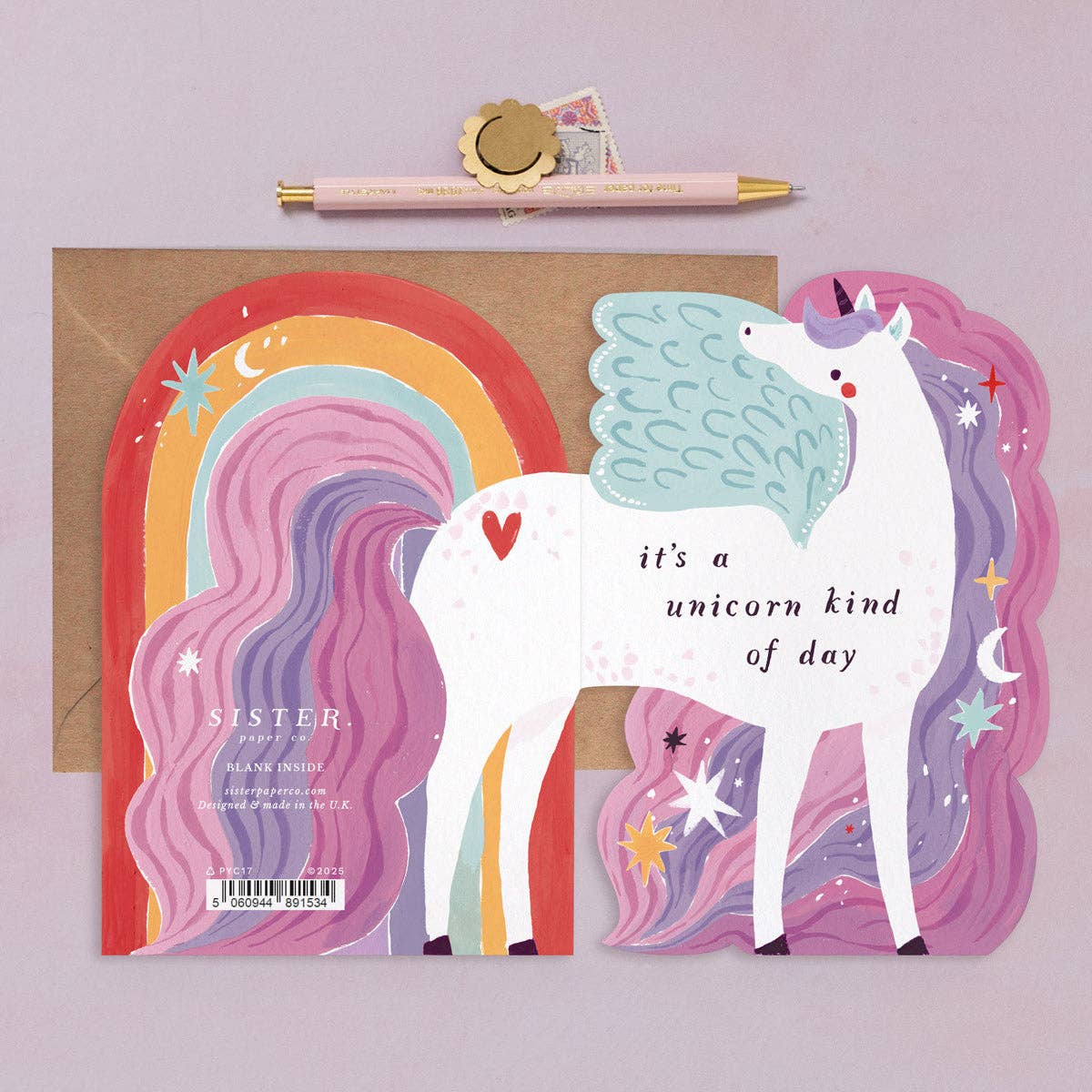 Sister Paper Co. - Wholesale Birthday Card - Unicorn Birthday Card | Kids Birthday Card | Childrens Cards1