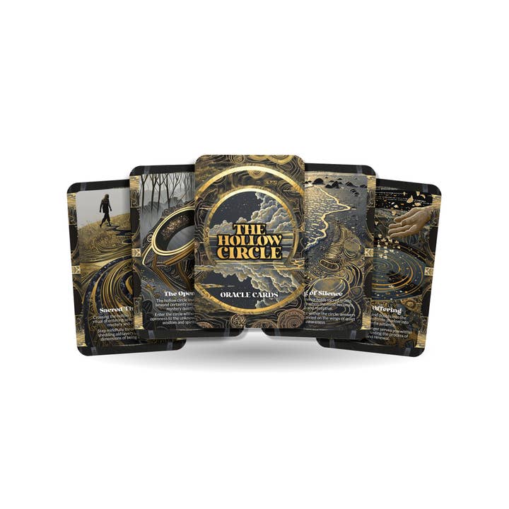 The Hollow Circle – A Ritual Emptiness Oracle Deck – 22 Oracle Cards – Sacred Space Within the Void for wholesale by IBIZA TAROT