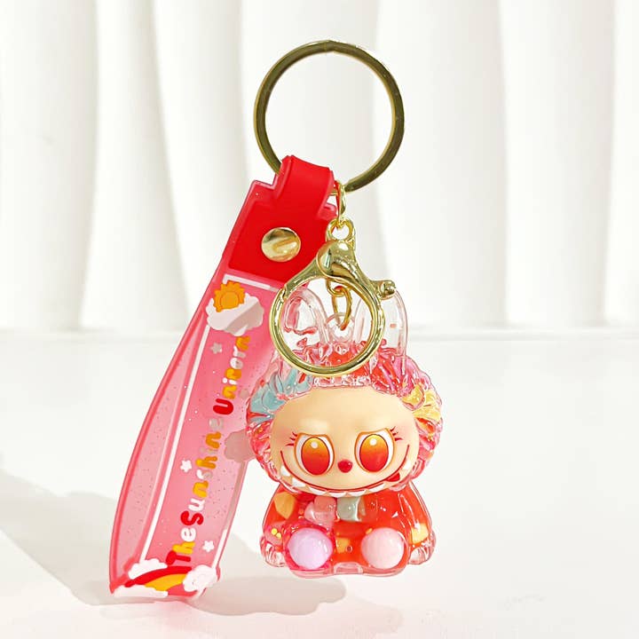 MKS America - Wholesale Keychain - Women's - Cute 3D Rabbit Keychain with Glitter and Wristlet Bag Charm18
