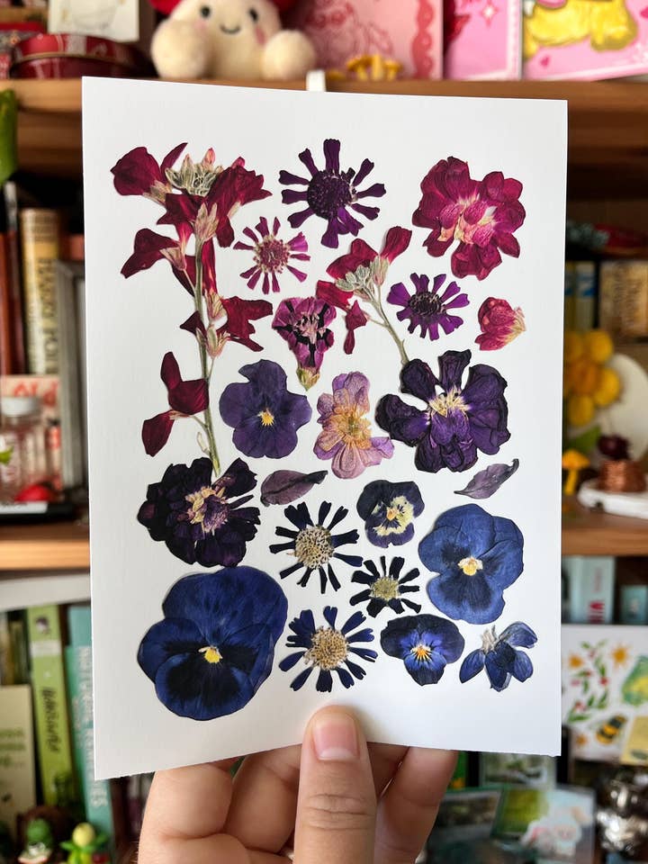 Bisexual Pride Flag Floral Art Print for wholesale by Owlhaired Designs