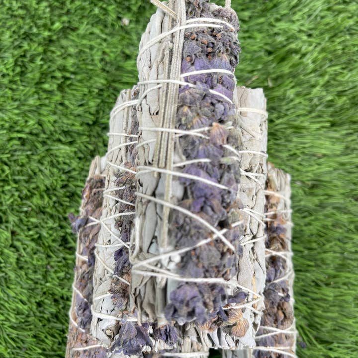 CaNatureLover – Pacote de sálvia por atacado – LAVANDA Smudge & White Sage Sage Pacote Sálvia Branco5