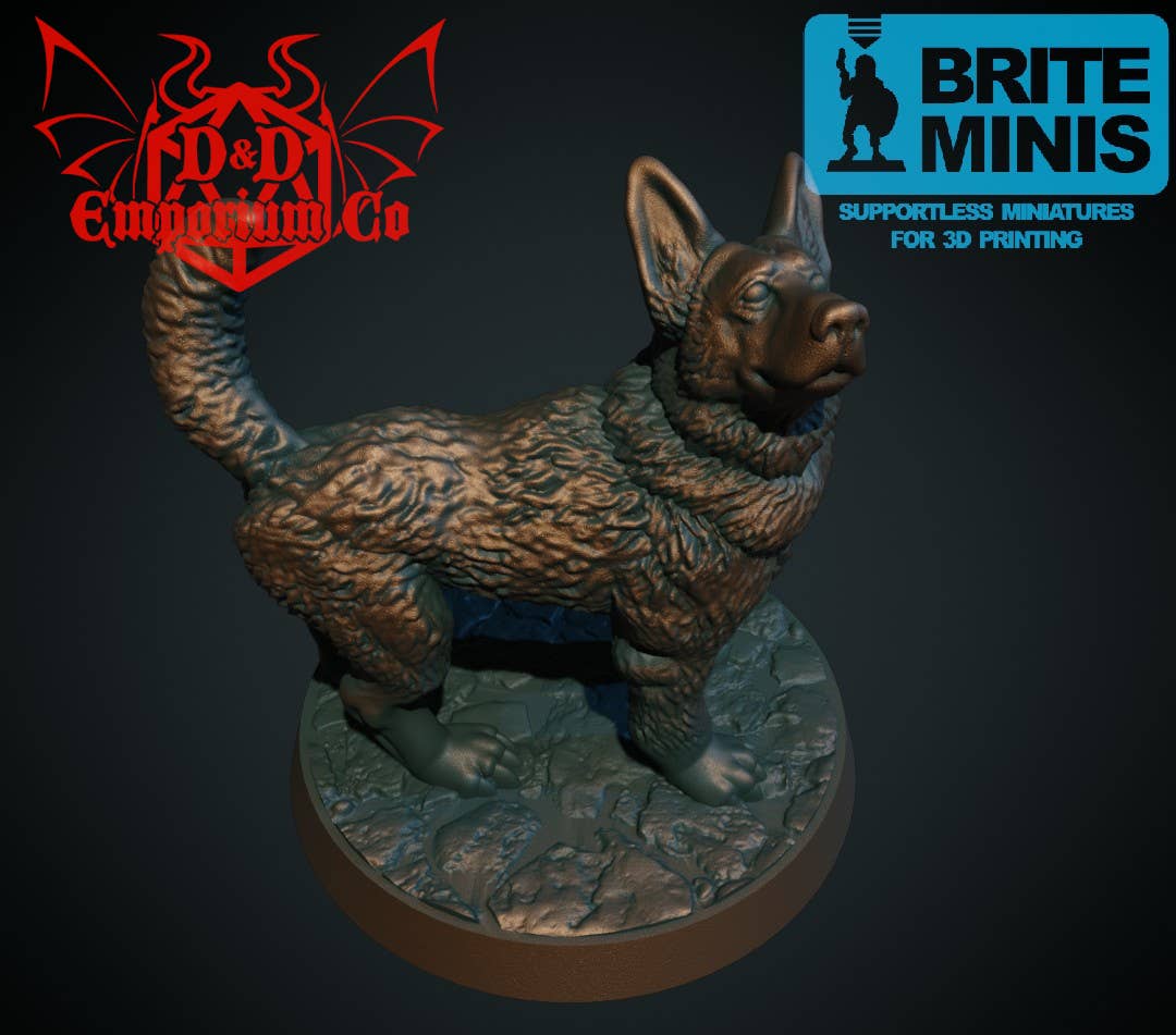 DnD Emporium Co – wholesale Decorative figurine – Resin 3D Printed Dogs Bundle DnD Miniatures6