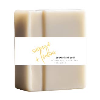 Orange + Lemon Vegan Bar Soap for wholesale by K&KCO. LLC